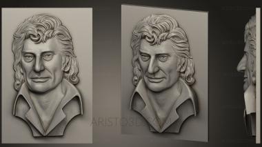 Busts and bas-reliefs of famous people (BUSTC_0703) 3D model for CNC machine